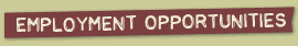 Employment Opportunities