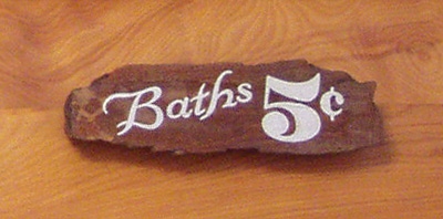 Baths 5 cents