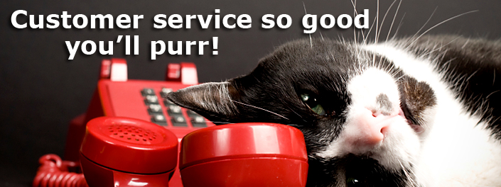 Customer service so good you'll purr!