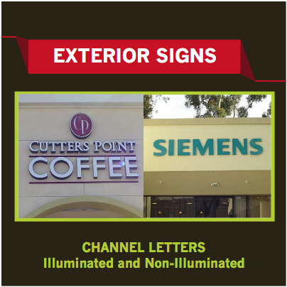 Click Here for Channel Letters, Illuminated and Non-Illuminated