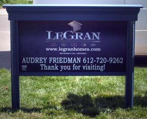 Mini Monument Real Estate Sign