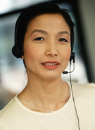 Asian Customer Service Person