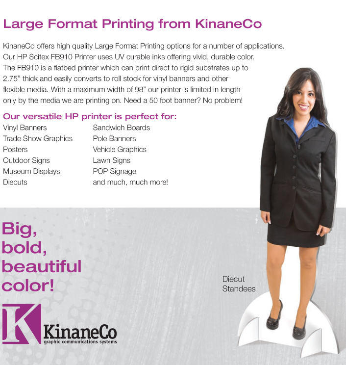 Large Format Printing, Banners, Standees, Signs