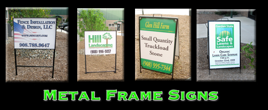 Metal Frame Signs