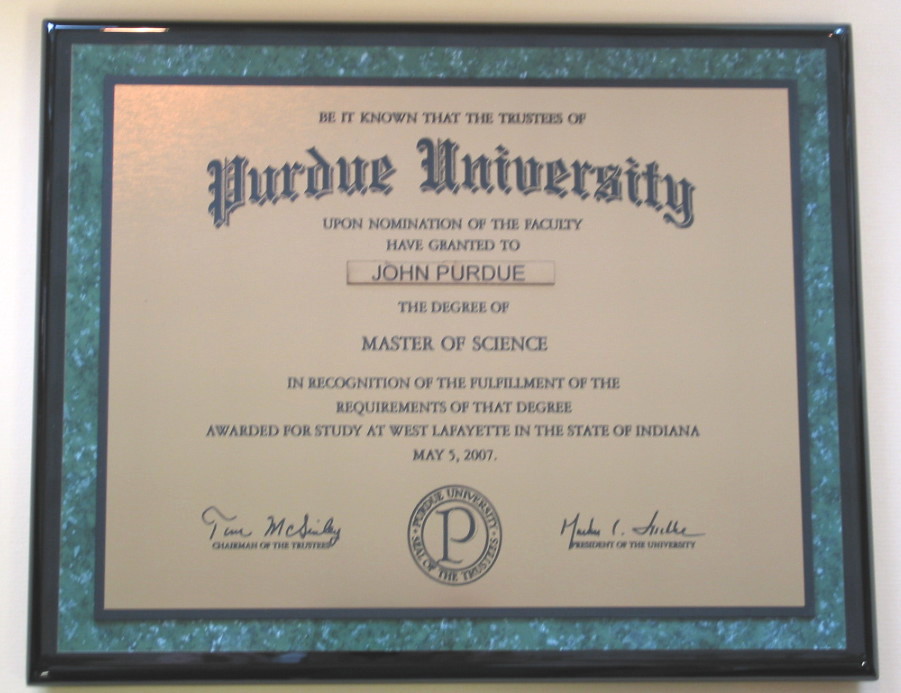 Purdue Diploma