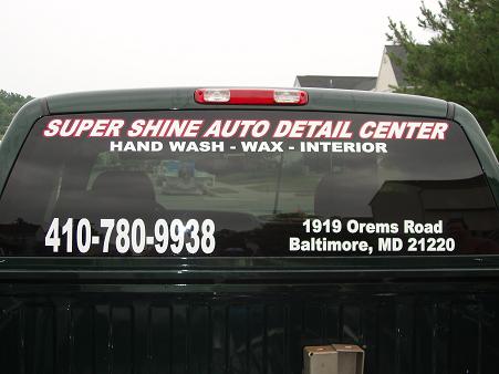 Custom Window Lettering