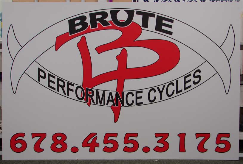 Sign with Digital Print