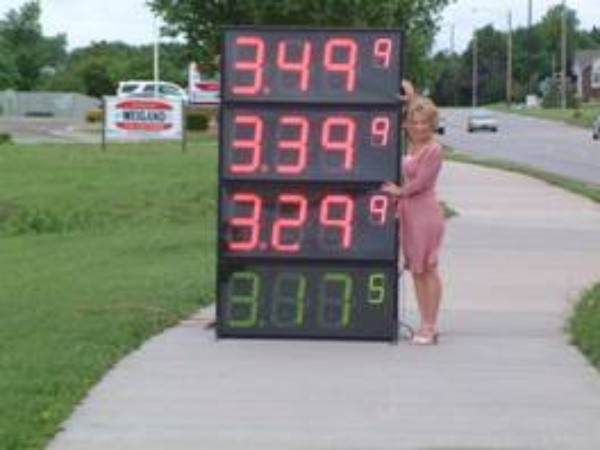 Gas Station LED Price Sign