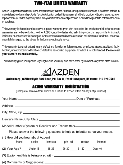 Reply Cards