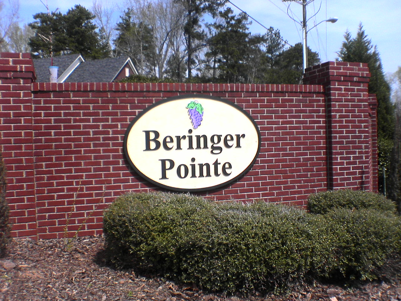Sandblasted Subdivision Sign