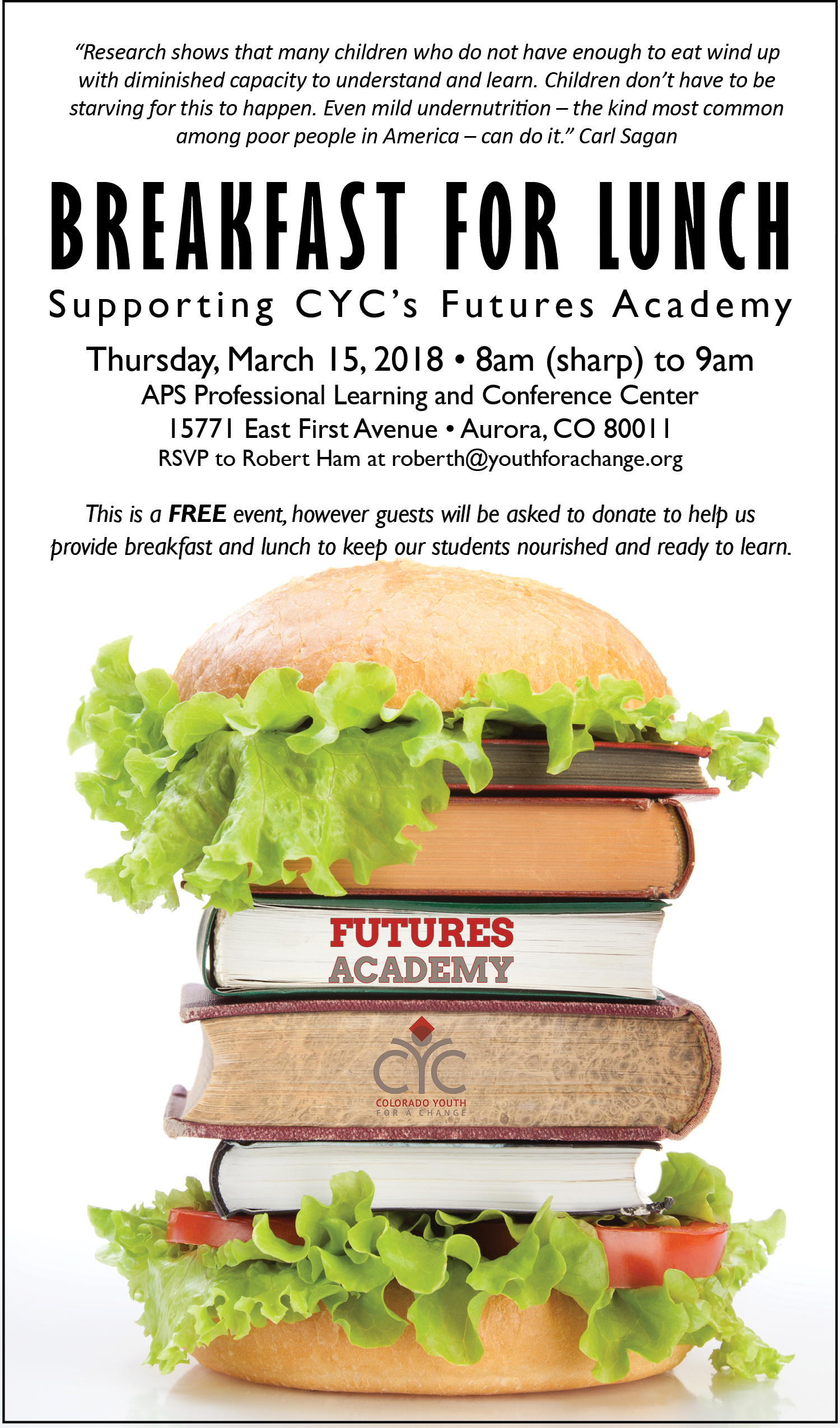 Futures Academy BREAKFAST FOR LUNCH
