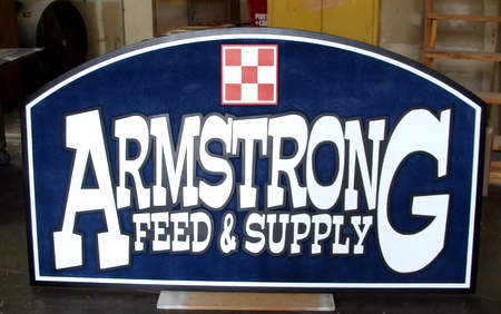 M8096 - Feed & Supply Store Sandblasted Wood Sign