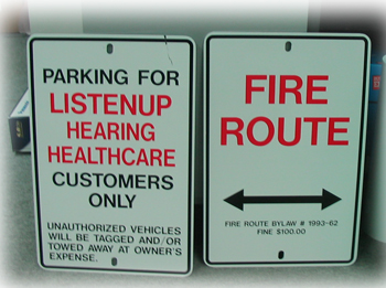 Traffic and Property Restriction Signs