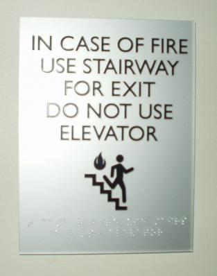 Warning Sign with ADA