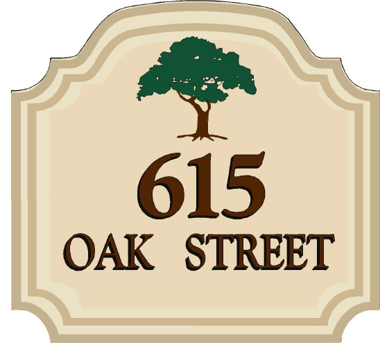 M1250 - Address number plaque.