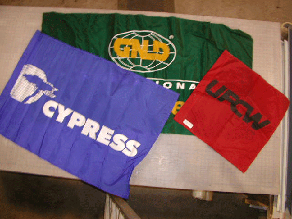 Nylon Banners, Flags and Table Drapes