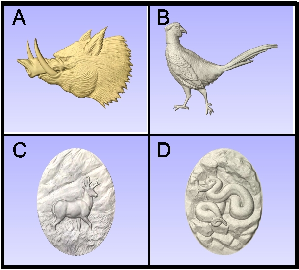 O24915 - Carved Wild Animals