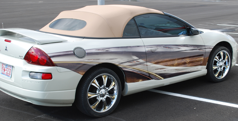 VEHICLE WRAP-HALF WRAP WITH CUSTOM DESIGN