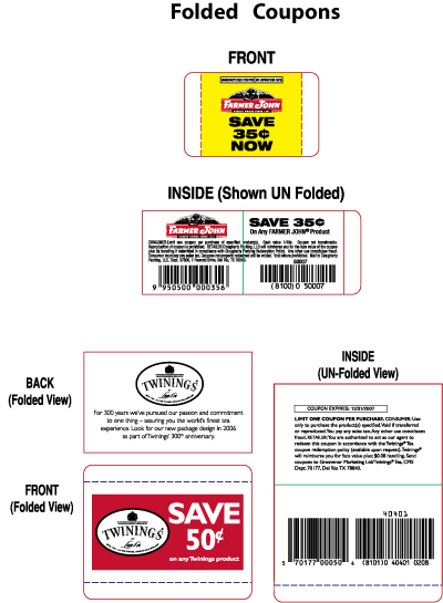Folded Coupons
