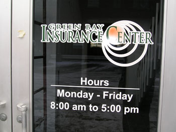 Window Lettering/Graphics - Green Bay Insurance Center