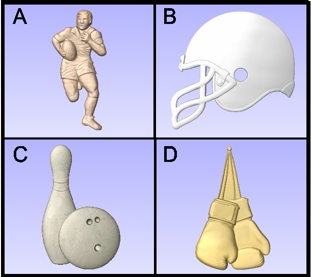 U30907 - Carved Sports Equipment