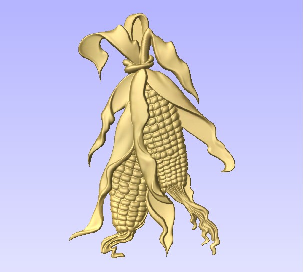 M2993 - Carving, Ear of Corn - Gold-leaf gilded