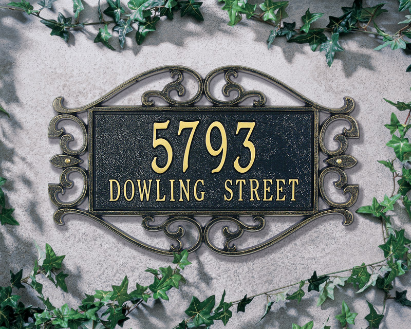 Whitehall Personalized Address Plaques