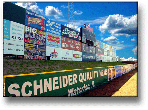 Banners for Stadium Outfield Advertising