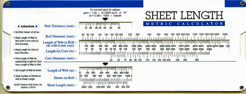 Metric Sheet Length Calculator