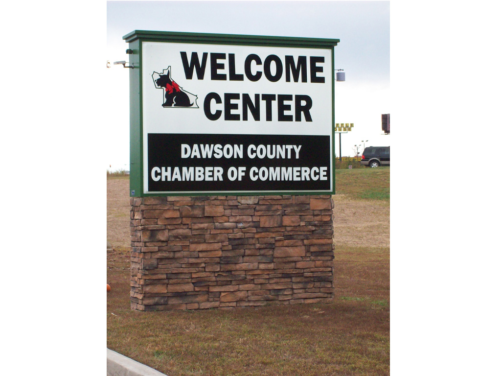 New Dawson Chamber of Commerce Sign