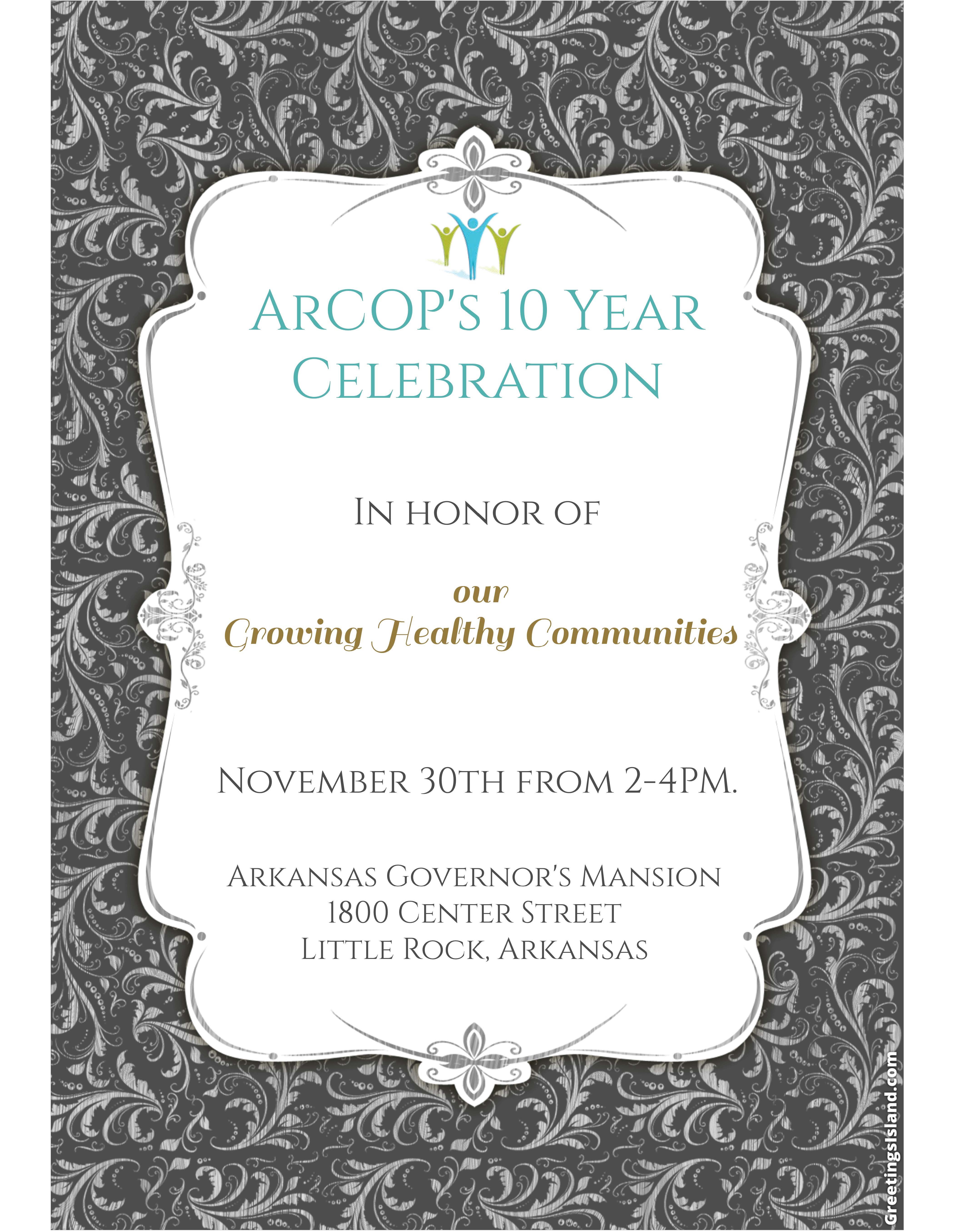 ArCOP 10 Year Celebration