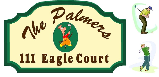E14775 - Golfer Address Sign