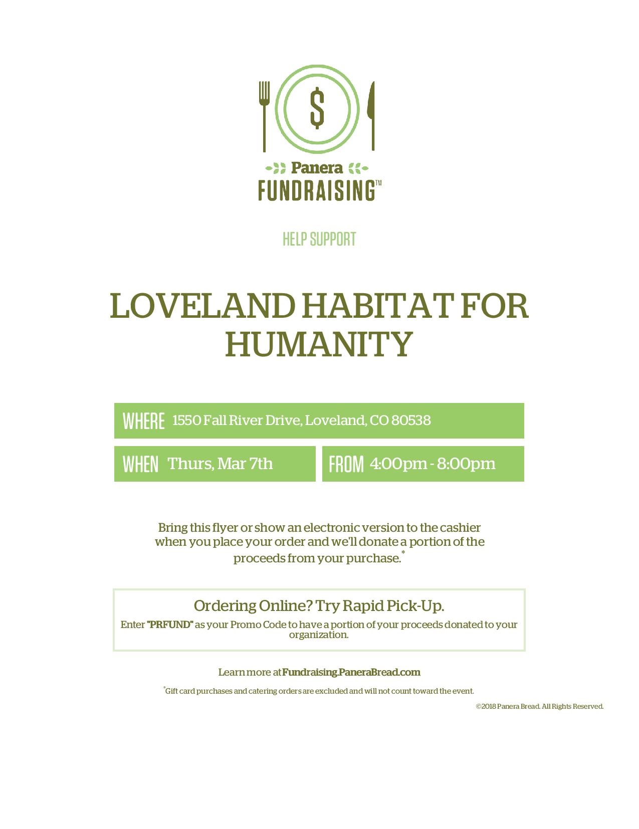 Panera Fundraiser