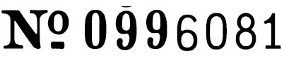 Numbering