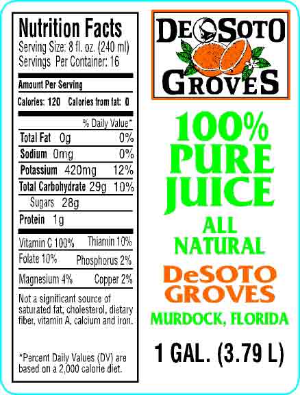 Quart &amp; 1/2 Gallon Bottle Labels