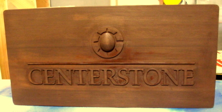 M3922 - Carved Cedar Plaque