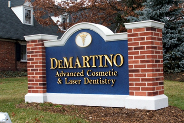 BA11520 – Dental Office Monument Sign for Driveway Entrance