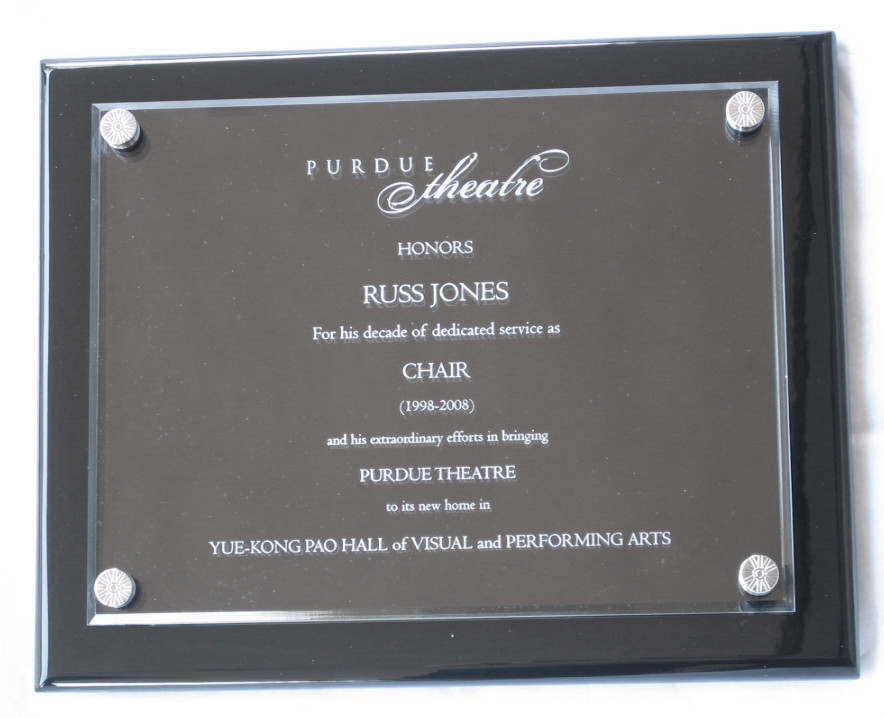 Theatre Plaque