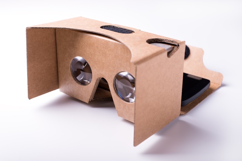 cardboard virtual reality glasses