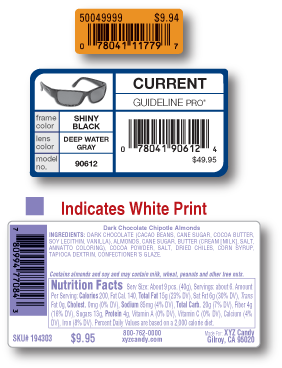 UPC labels for SKU's