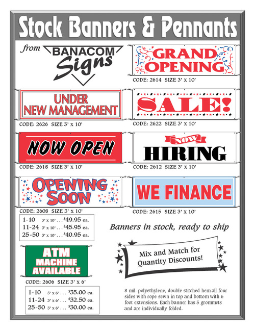 Ready Made Banners