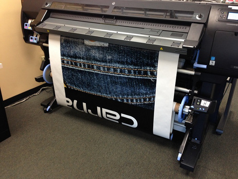 Printing retail store vinyl window wraps