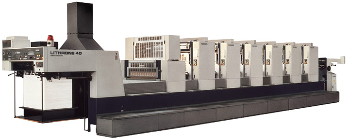 Komori 40" Lithrone 40 - 6 color with Coater