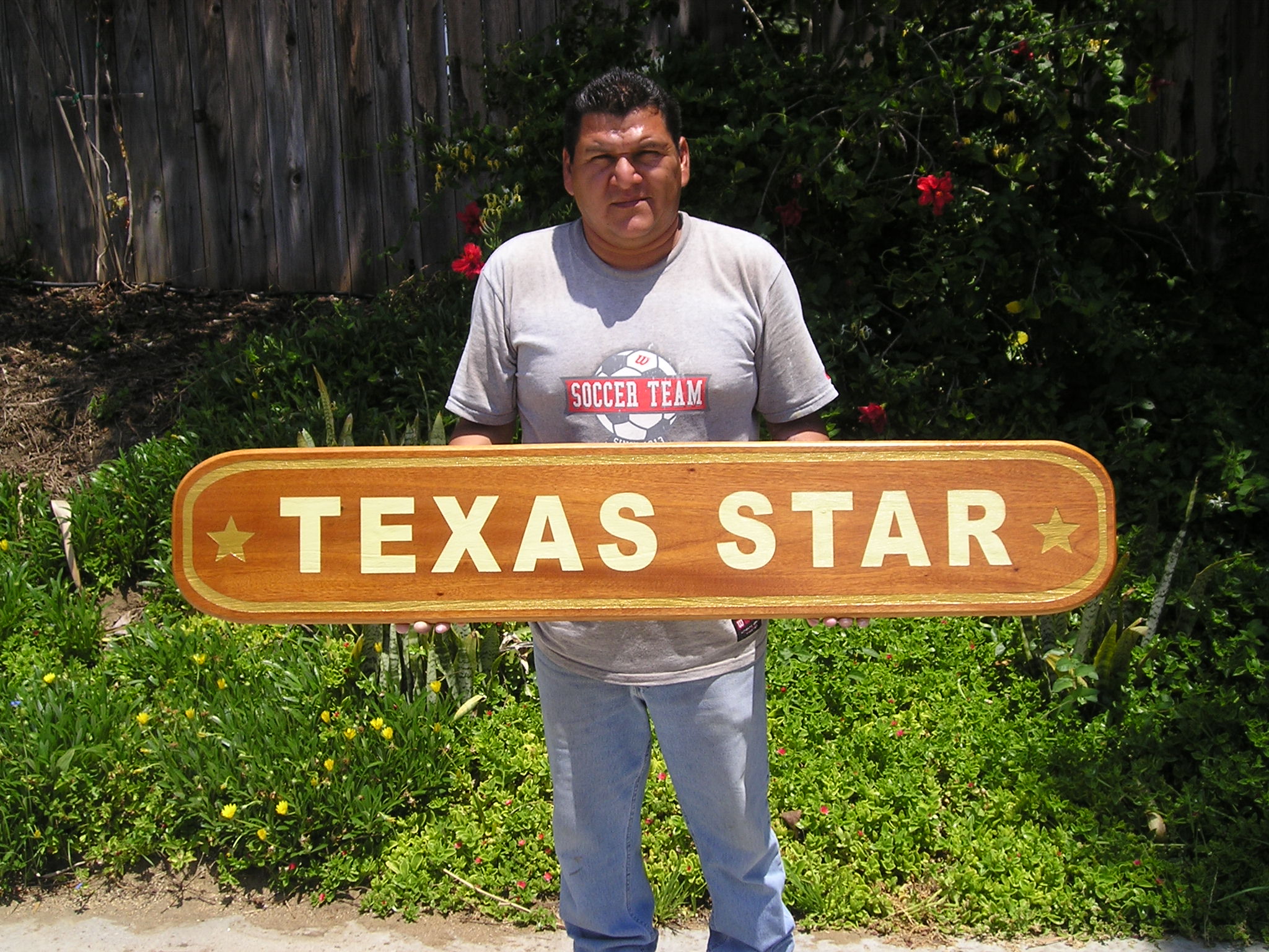 L21800 - Carved Mahogany Tugboat Name Sign