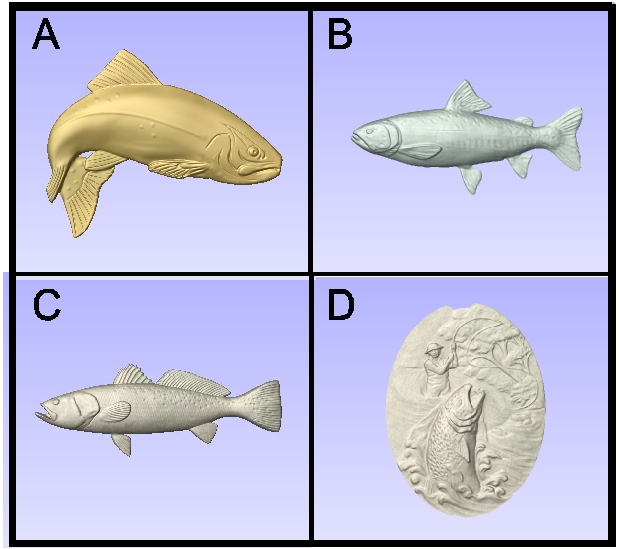 M22921 - Carved Fish I