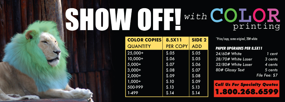 Color Copy Specials