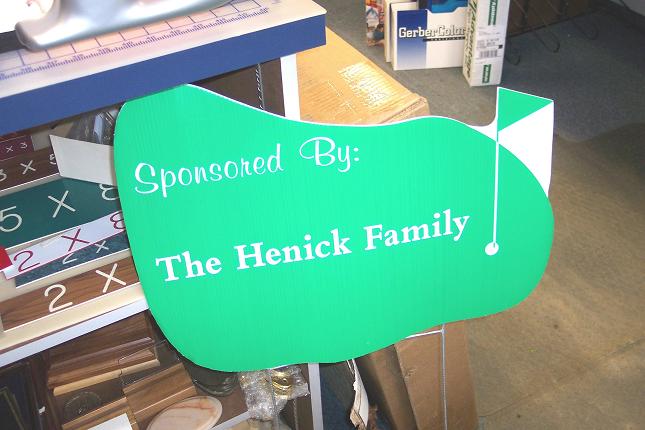 Golf Outting Signage