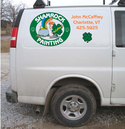 Painting business van graphics 2