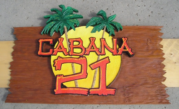 Custom Hand Carved Hdu Signs And Plaques M2824 Tropical Bar Cabana Wooden Sign With Moon Palm Tree Gallery 27