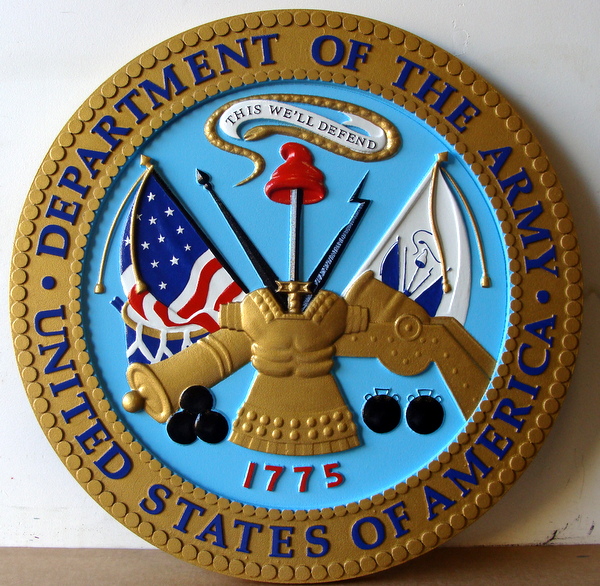 Military Carved Wood Plaques for Units & Individuals
